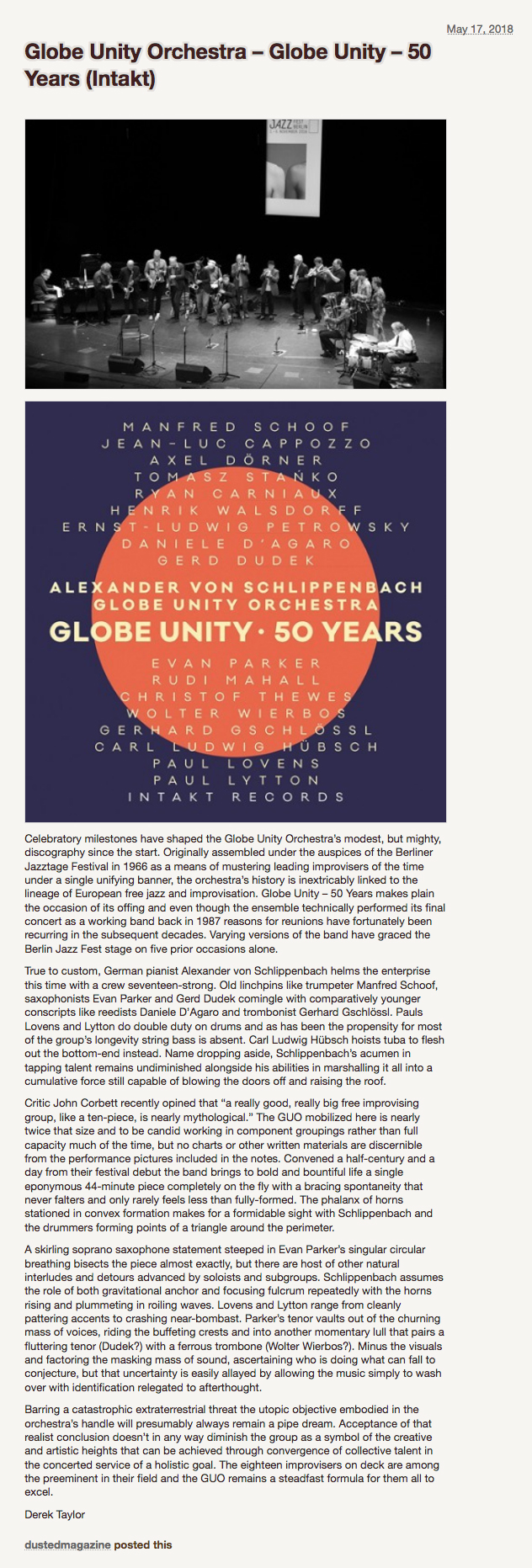 Derek Taylor reviews Globe Unity 50 