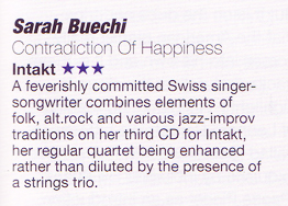 sarah buechi jazzwise review