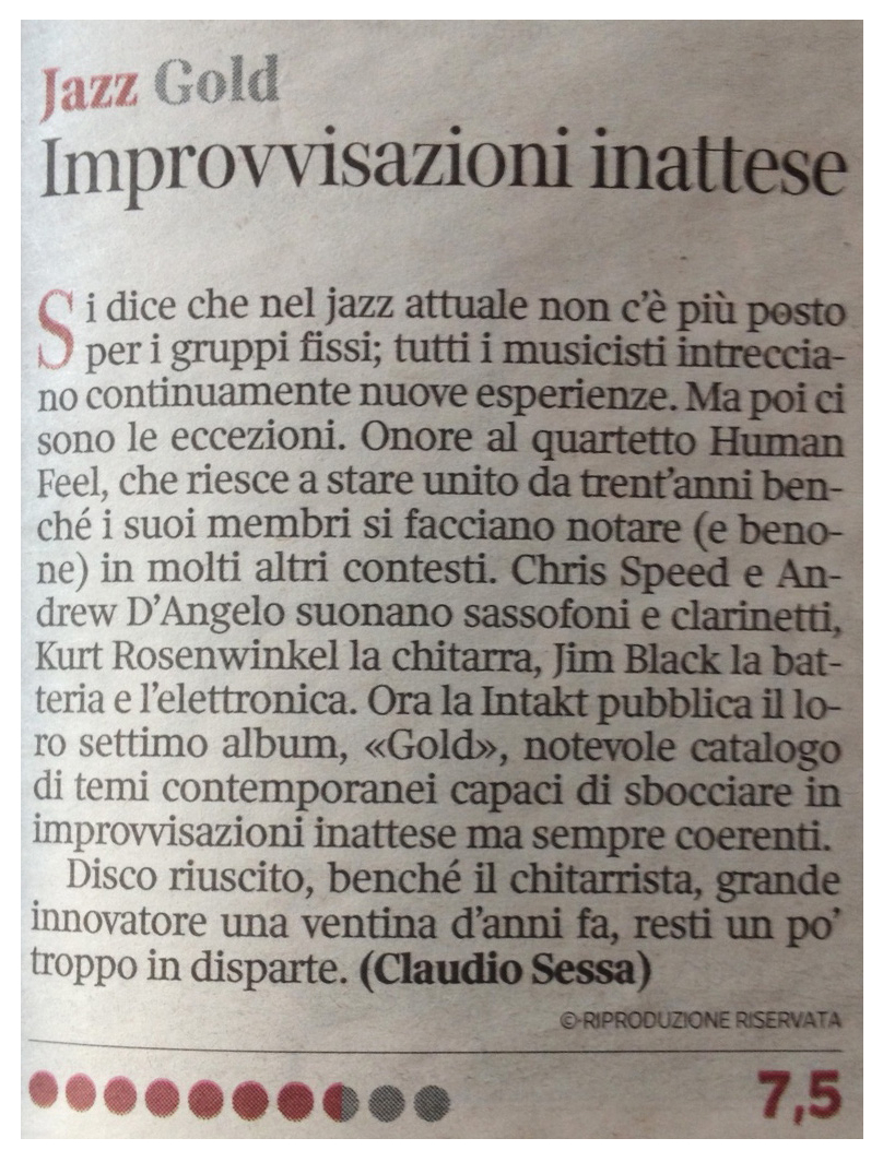 Claudio Sessa, Corriere della Sera, Jan 17 2019 (IT)