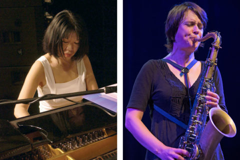 Aki Takase (by Manfred Rinderspacher), Ingrid Laubrock (by Cees van de Ven)