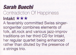 sarah buechi jazzwise review