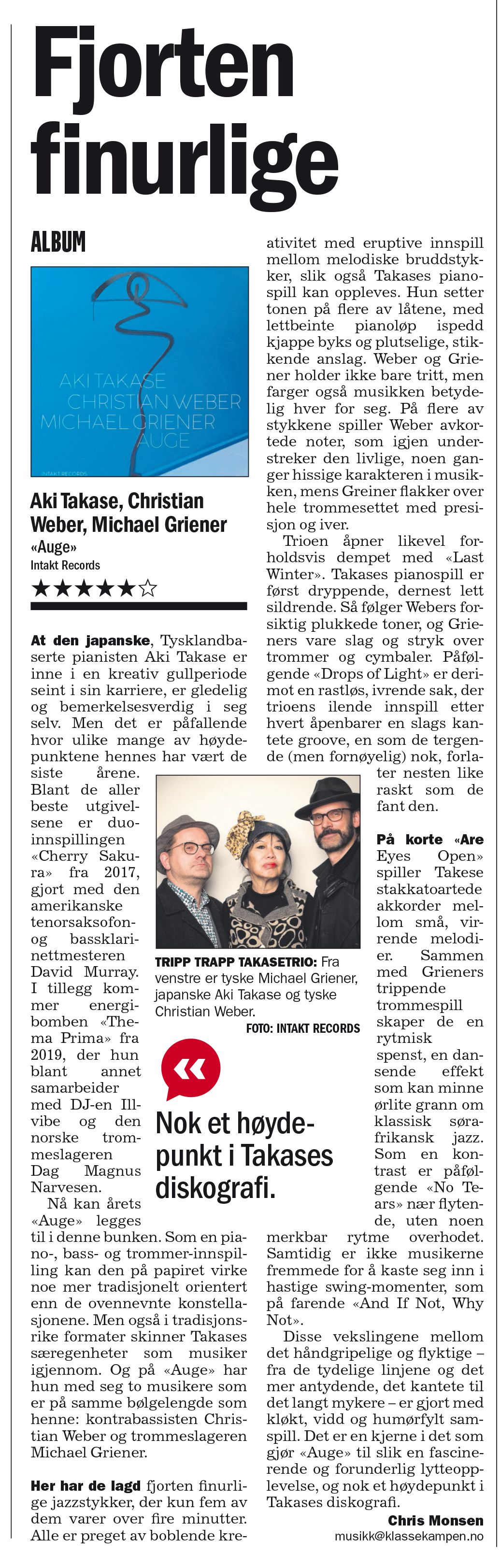 Chris Monsen, Klassekampen Norway, Dec 27 2021 (NW)