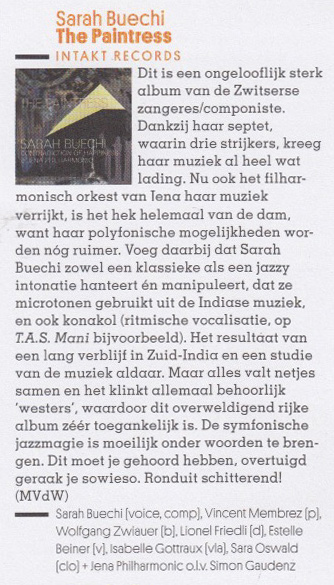 Marc Van de Walle, Jazz & Mo Magazine, Dec 2021 (NL)