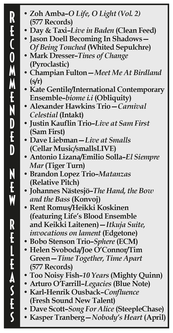 Recommended New Releases, The New York City Jazz Record
