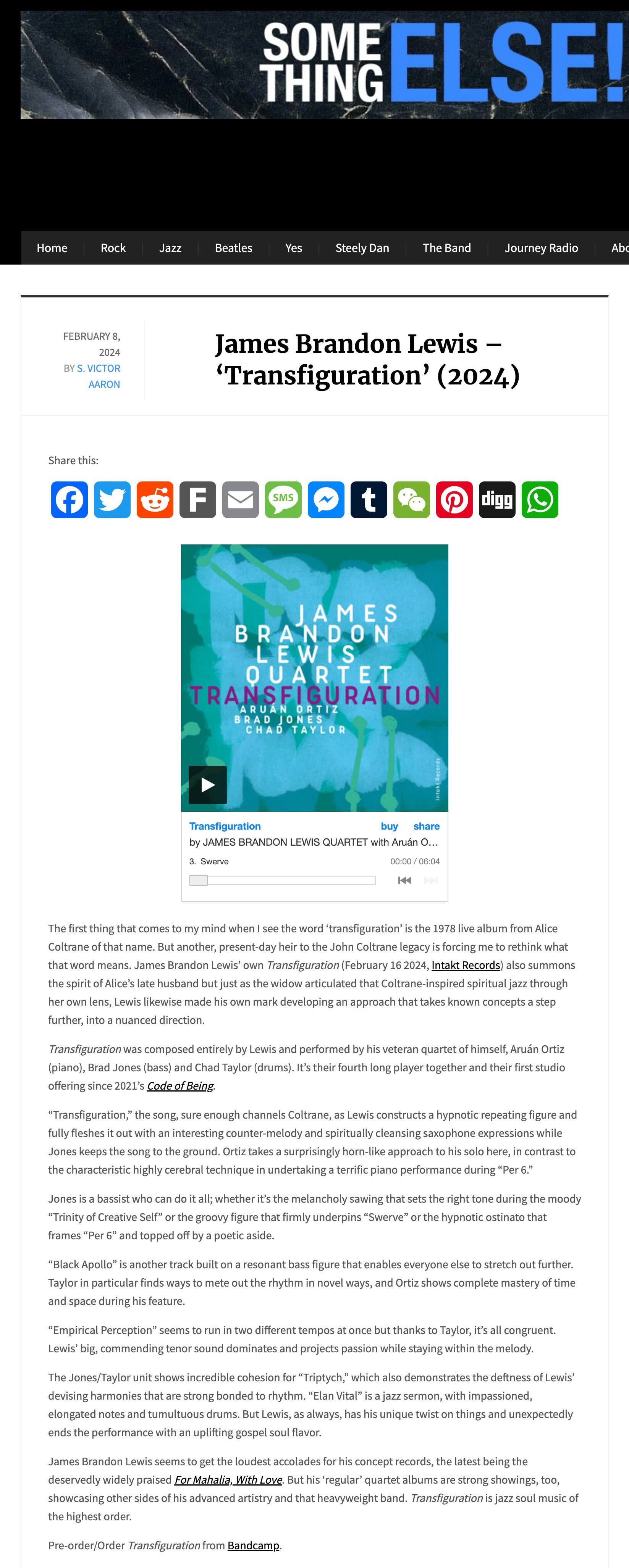 Primo album in solo per la giovane pianista svizzera: un bagno rigenerante in acque limpide, dove avventure melodiche mettono subito in chiaro che ci troviamo al cospetto di una musicista importante. Capace di dare nuova linfa a un ambito, il piano solo, dove il rischio di esagerare con retorica e melassa spesso rovina intenzioni e progetti.